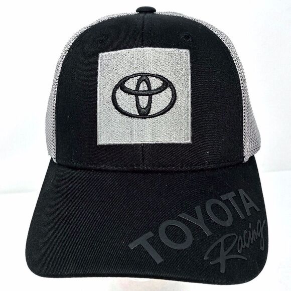 Toyota Racing TRD Embroidered Logo Adjustable Strapback Mesh Trucker Cap Hat - Picture 2 of 9